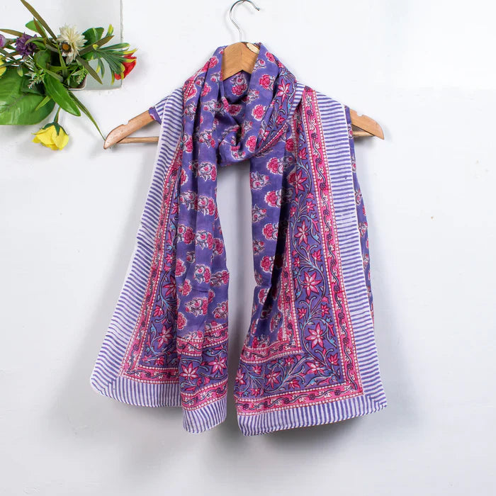 Why Hand Block Print Cotton Scarf Are In Demand