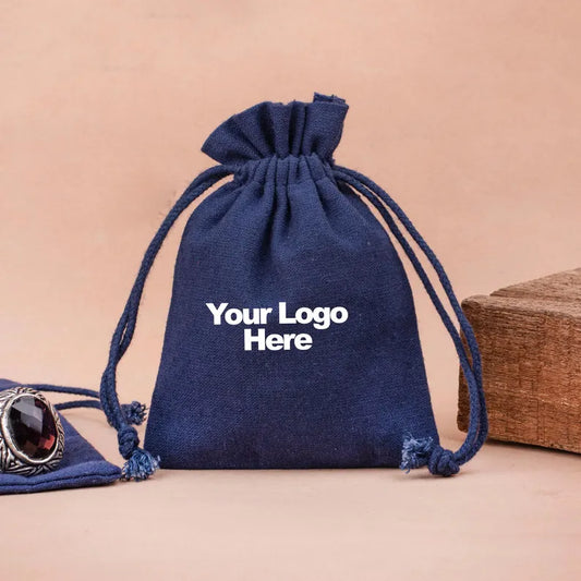 100 Eco-Friendly Jewelry Pouches, Packaging Bags With Custom Logo, Drawstring Bags, Reusable And Versatile Packaging Bags