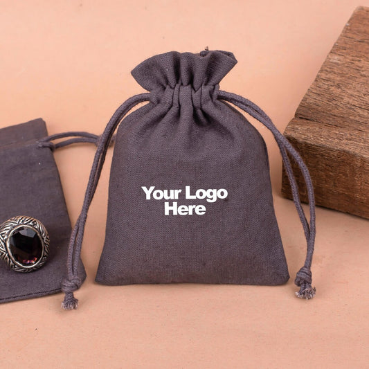 100 Plain Cotton Drawstring Bags, Custom Printed Drawstring Pouches, 100% Cotton, Jewelry Bags With Personalized Custom Logo