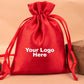 Custom Satin Drawstring Pouches & Bags For Jewelry Packaging With Custom Logo, Gift Packaging Bags