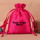 Personalized Satin Drawstring Pouches & Bags for Jewelry Packaging with Custom Logo Printed