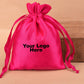 Personalized Satin Drawstring Pouches & Bags for Jewelry Packaging with Custom Logo Printed