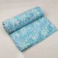 Multi Floral Moonstone Blue Hand Block Printed Cotton Fabric