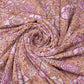 Flower Pattern Pink Hand Block Printed Cotton Fabric