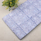 Flower Pattern Lavender Hand Block Printed Cotton Fabric