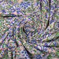 Hand Block Printed Cotton Flower Pattern Fabric Dress Material