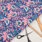 Hand Block Printed Cotton Multi Floral Pattern Blue Fabric Dress Material