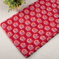 Hand Block Printed Cotton Multi Floral Red Fabric