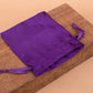 Personalized Drawstring Violet Satin Pouches for Jewelry Packaging with Custom Logo Printed