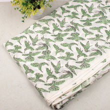 Multi Floral Pure White Hand Block Printed Cotton Fabric