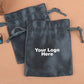 Custom Black Satin Pouches & Bags For Jewelry Packaging With Custom Logo, Gift Packaging Bags