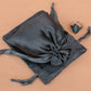 Custom Black Satin Pouches & Bags For Jewelry Packaging With Custom Logo, Gift Packaging Bags