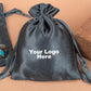 Custom Black Satin Pouches & Bags For Jewelry Packaging With Custom Logo, Gift Packaging Bags