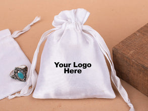 Custom Satin Pouches & Bags For Jewelry Packaging With Custom Logo, Gift Packaging Bags