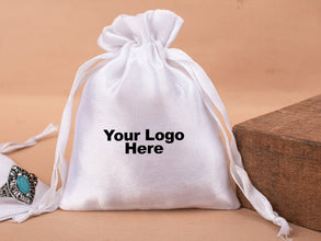 Custom Satin Pouches & Bags For Jewelry Packaging With Custom Logo, Gift Packaging Bags