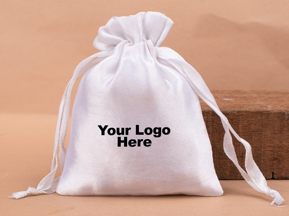 Custom Satin Pouches & Bags For Jewelry Packaging With Custom Logo, Gift Packaging Bags