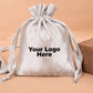 Custom Drawstring Satin Pouches for Jewelry Packaging with Custom Logo Printed