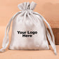 Custom Drawstring Satin Pouches for Jewelry Packaging with Custom Logo Printed