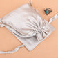 Custom Drawstring Satin Pouches for Jewelry Packaging with Custom Logo Printed