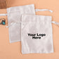 Custom Drawstring Satin Pouches for Jewelry Packaging with Custom Logo Printed