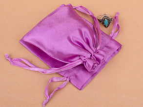 Personalized Light Pink Satin Drawstring Pouches & Bags With Custom Logo, Gift Packaging Bags