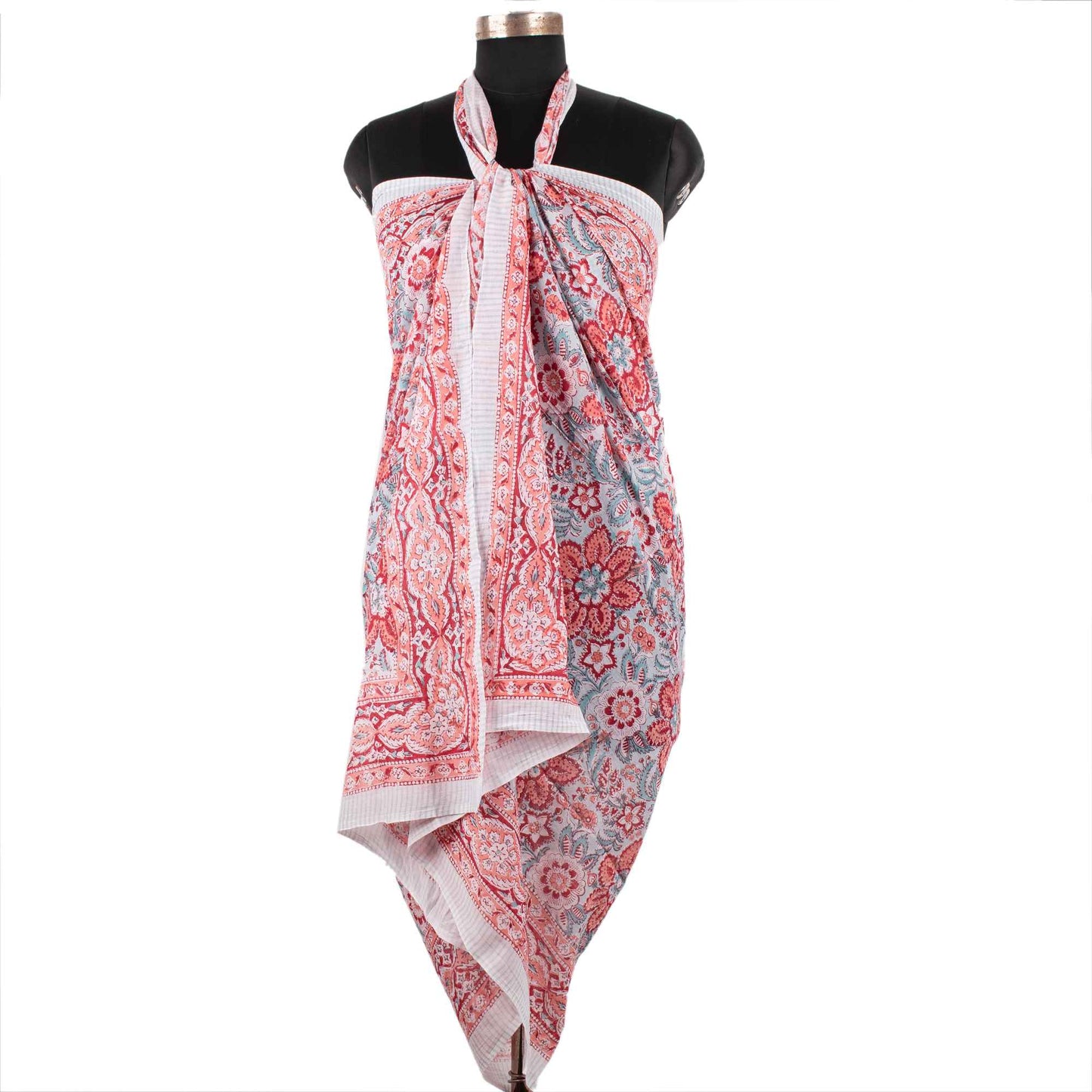 Artisan Crafted Floral Sarong Intricate Design