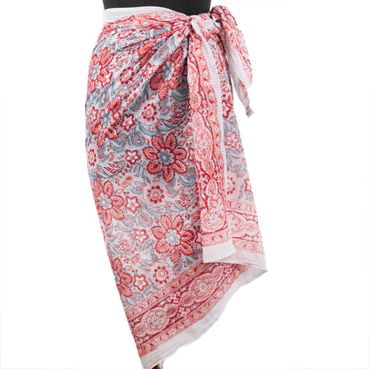 Artisan Crafted Floral Sarong Intricate Design