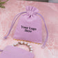 Pink Designer Cotton Pouches & Bags For Packaging, Wedding Favor Bags With Brand Logo