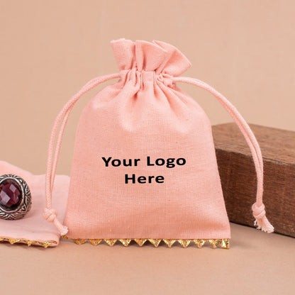 Customized Drawstring Bag with custom logo