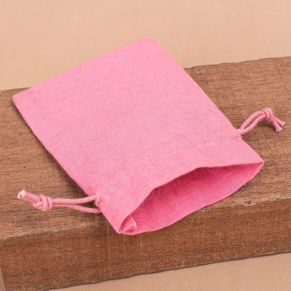 Everlasting, 100 Elegance Designed Pastel Pink Plain Pouches