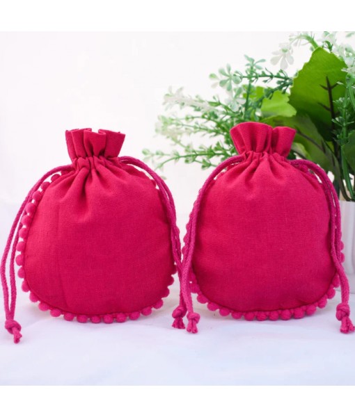 Customizable Cotton Pouch For Jewelry Packaging, Drawstring Pouch Wedding favor Bags - Tulinii