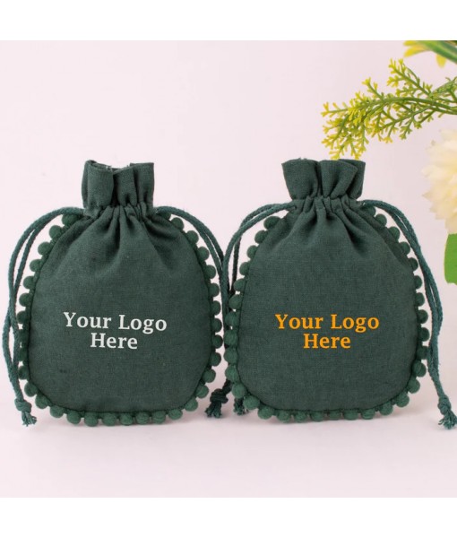 Personalized Logo Printed Gift Packaging Cosmetic Bags Jewelry Packaging Pouch Bag - Tulinii